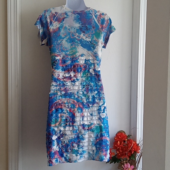 Cubism | Floral Print Frilled Dress - Picture 5 of 8